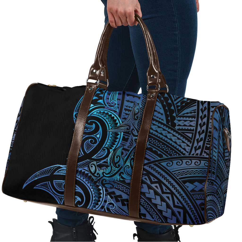 New Zealand Hammerhead Shark Travel Bag Maori Haehae Mangopare Galaxy - Aussie Hoodie