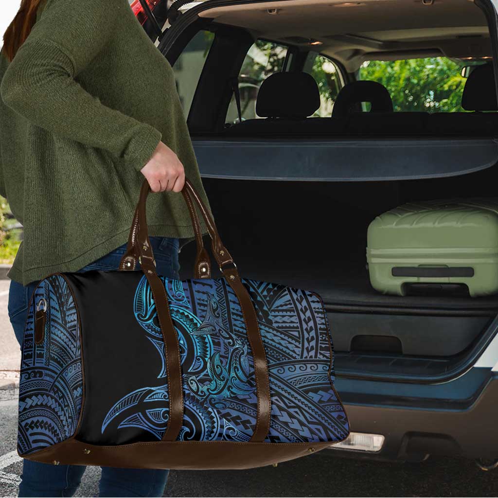 New Zealand Hammerhead Shark Travel Bag Maori Haehae Mangopare Galaxy - Aussie Hoodie