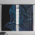 New Zealand Hammerhead Shark Window Curtain Maori Haehae Mangopare Galaxy - Aussie Hoodie