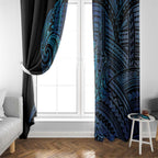 New Zealand Hammerhead Shark Window Curtain Maori Haehae Mangopare Galaxy - Aussie Hoodie
