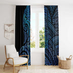 New Zealand Hammerhead Shark Window Curtain Maori Haehae Mangopare Galaxy - Aussie Hoodie