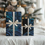 New Zealand Hammerhead Shark Wrapping Paper Maori Haehae Mangopare Galaxy - Aussie Hoodie
