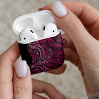 New Zealand Hammerhead Shark AirPods Case Maori Haehae Mangopare Pink - Aussie Hoodie