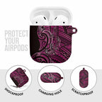New Zealand Hammerhead Shark AirPods Case Maori Haehae Mangopare Pink - Aussie Hoodie