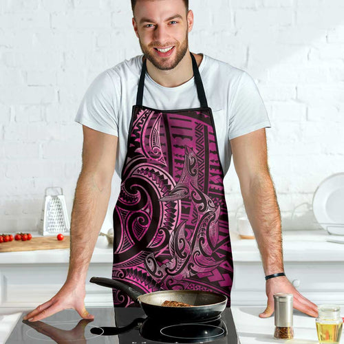 New Zealand Hammerhead Shark Apron Maori Haehae Mangopare Pink - Aussie Hoodie