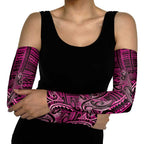 New Zealand Hammerhead Shark Arm Sleeves Maori Haehae Mangopare Pink - Aussie Hoodie