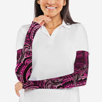New Zealand Hammerhead Shark Arm Sleeves Maori Haehae Mangopare Pink - Aussie Hoodie