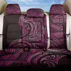 New Zealand Hammerhead Shark Back Car Seat Cover Maori Haehae Mangopare Pink - Aussie Hoodie