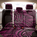New Zealand Hammerhead Shark Back Car Seat Cover Maori Haehae Mangopare Pink - Aussie Hoodie