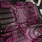 New Zealand Hammerhead Shark Back Car Seat Cover Maori Haehae Mangopare Pink - Aussie Hoodie