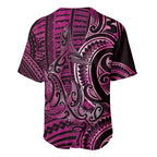 New Zealand Hammerhead Shark Baseball Jersey Maori Haehae Mangopare Pink - Aussie Hoodie