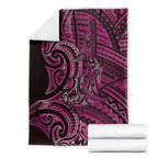 New Zealand Hammerhead Shark Blanket Maori Haehae Mangopare Pink - Aussie Hoodie