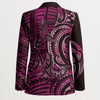 New Zealand Hammerhead Shark Blazer Maori Haehae Mangopare Pink - Aussie Hoodie