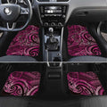 New Zealand Hammerhead Shark Car Mats Maori Haehae Mangopare Pink - Aussie Hoodie