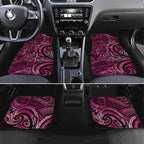 New Zealand Hammerhead Shark Car Mats Maori Haehae Mangopare Pink - Aussie Hoodie