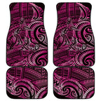 New Zealand Hammerhead Shark Car Mats Maori Haehae Mangopare Pink - Aussie Hoodie