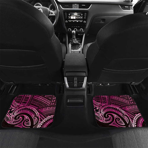 New Zealand Hammerhead Shark Car Mats Maori Haehae Mangopare Pink - Aussie Hoodie