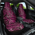 New Zealand Hammerhead Shark Car Seat Cover Maori Haehae Mangopare Pink - Aussie Hoodie