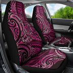 New Zealand Hammerhead Shark Car Seat Cover Maori Haehae Mangopare Pink - Aussie Hoodie