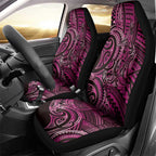 New Zealand Hammerhead Shark Car Seat Cover Maori Haehae Mangopare Pink - Aussie Hoodie