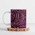 New Zealand Hammerhead Shark Ceramic Mug Maori Haehae Mangopare Pink - Aussie Hoodie