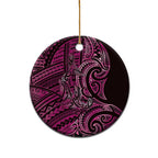 New Zealand Hammerhead Shark Ceramic Ornament Maori Haehae Mangopare Pink - Aussie Hoodie