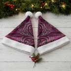 New Zealand Hammerhead Shark Christmas Santa Hat Maori Haehae Mangopare Pink - Aussie Hoodie