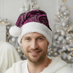 New Zealand Hammerhead Shark Christmas Santa Hat Maori Haehae Mangopare Pink - Aussie Hoodie