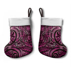 New Zealand Hammerhead Shark Christmas Stocking Maori Haehae Mangopare Pink - Aussie Hoodie