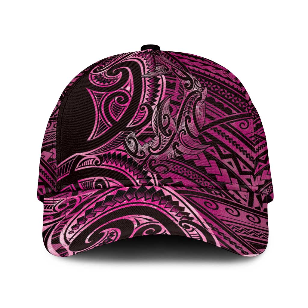 New Zealand Hammerhead Shark Classic Cap Maori Haehae Mangopare Pink - Aussie Hoodie