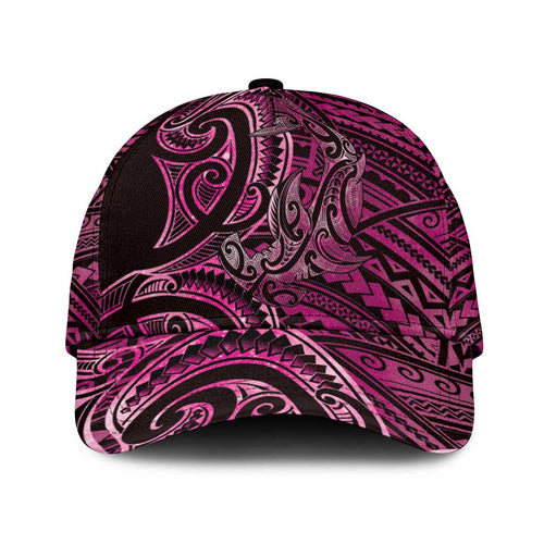 New Zealand Hammerhead Shark Classic Cap Maori Haehae Mangopare Pink - Aussie Hoodie