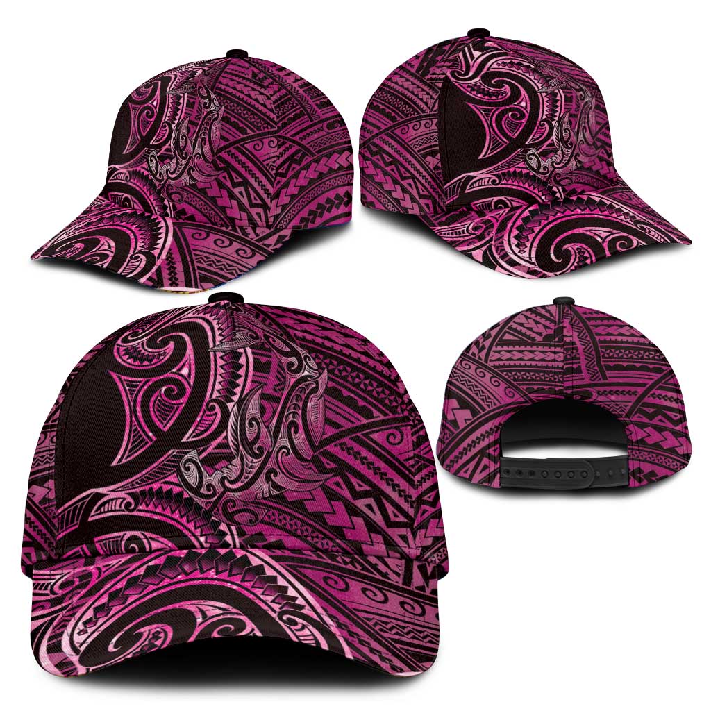 New Zealand Hammerhead Shark Classic Cap Maori Haehae Mangopare Pink - Aussie Hoodie
