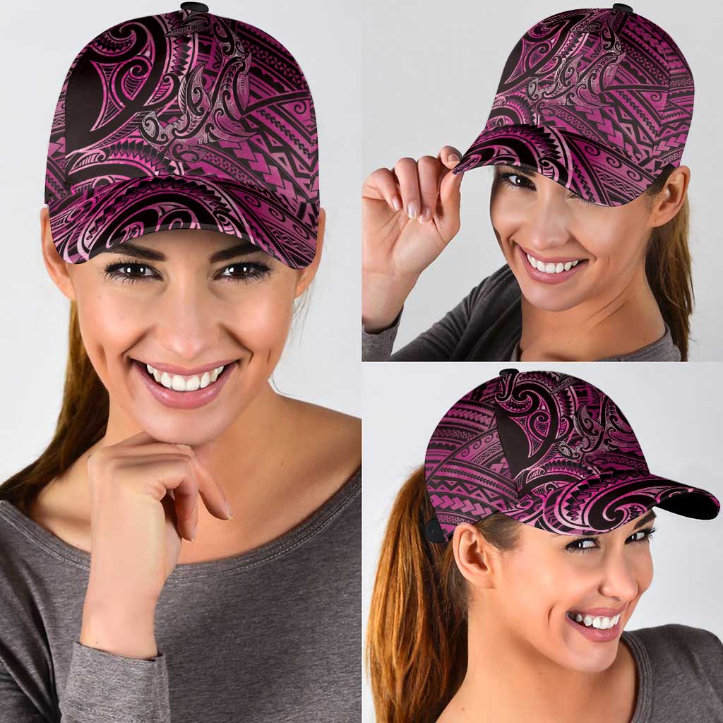 New Zealand Hammerhead Shark Classic Cap Maori Haehae Mangopare Pink - Aussie Hoodie