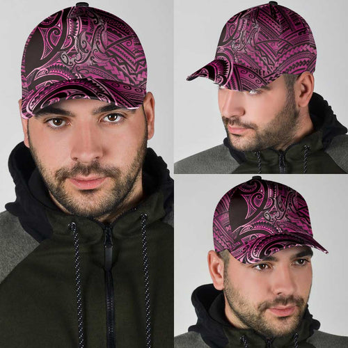 New Zealand Hammerhead Shark Classic Cap Maori Haehae Mangopare Pink - Aussie Hoodie