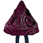 New Zealand Hammerhead Shark Cloak Maori Haehae Mangopare Pink - Aussie Hoodie