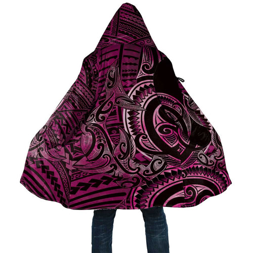New Zealand Hammerhead Shark Cloak Maori Haehae Mangopare Pink - Aussie Hoodie