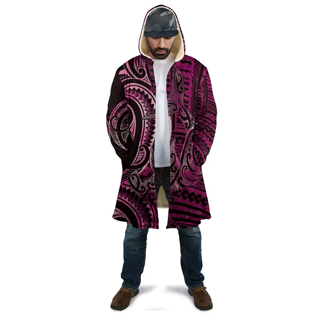 New Zealand Hammerhead Shark Cloak Maori Haehae Mangopare Pink - Aussie Hoodie