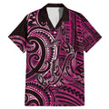 New Zealand Hammerhead Shark Family Matching Mermaid Dress and Hawaiian Shirt Maori Haehae Mangopare Pink - Aussie Hoodie