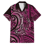 New Zealand Hammerhead Shark Family Matching Mermaid Dress and Hawaiian Shirt Maori Haehae Mangopare Pink - Aussie Hoodie