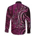 New Zealand Hammerhead Shark Family Matching Puletasi and Hawaiian Shirt Maori Haehae Mangopare Pink - Aussie Hoodie