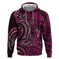 New Zealand Hammerhead Shark Hoodie Maori Haehae Mangopare Pink - Aussie Hoodie
