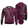 New Zealand Hammerhead Shark Ugly Christmas Sweater Maori Haehae Mangopare Pink - Aussie Hoodie