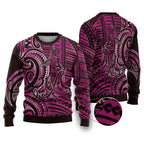 New Zealand Hammerhead Shark Ugly Christmas Sweater Maori Haehae Mangopare Pink - Aussie Hoodie