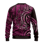 New Zealand Hammerhead Shark Ugly Christmas Sweater Maori Haehae Mangopare Pink - Aussie Hoodie