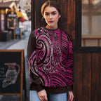 New Zealand Hammerhead Shark Ugly Christmas Sweater Maori Haehae Mangopare Pink - Aussie Hoodie