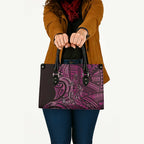 New Zealand Hammerhead Shark Leather Bag Maori Haehae Mangopare Pink - Aussie Hoodie