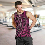New Zealand Hammerhead Shark Men Tank Top Maori Haehae Mangopare Pink - Aussie Hoodie