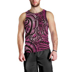 New Zealand Hammerhead Shark Men Tank Top Maori Haehae Mangopare Pink - Aussie Hoodie