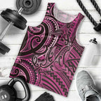New Zealand Hammerhead Shark Men Tank Top Maori Haehae Mangopare Pink - Aussie Hoodie