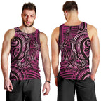 New Zealand Hammerhead Shark Men Tank Top Maori Haehae Mangopare Pink - Aussie Hoodie